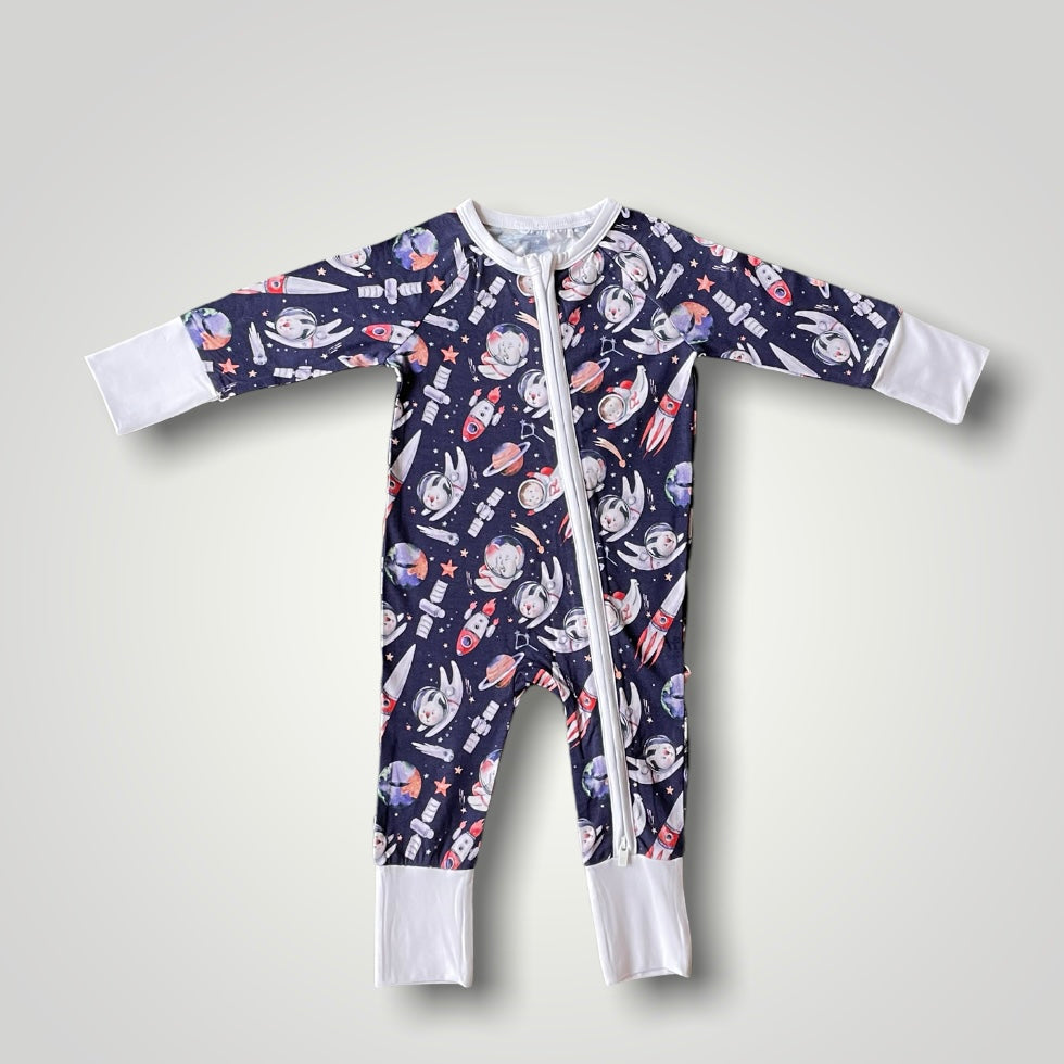 KEVIN "I need space" Zippered Romper