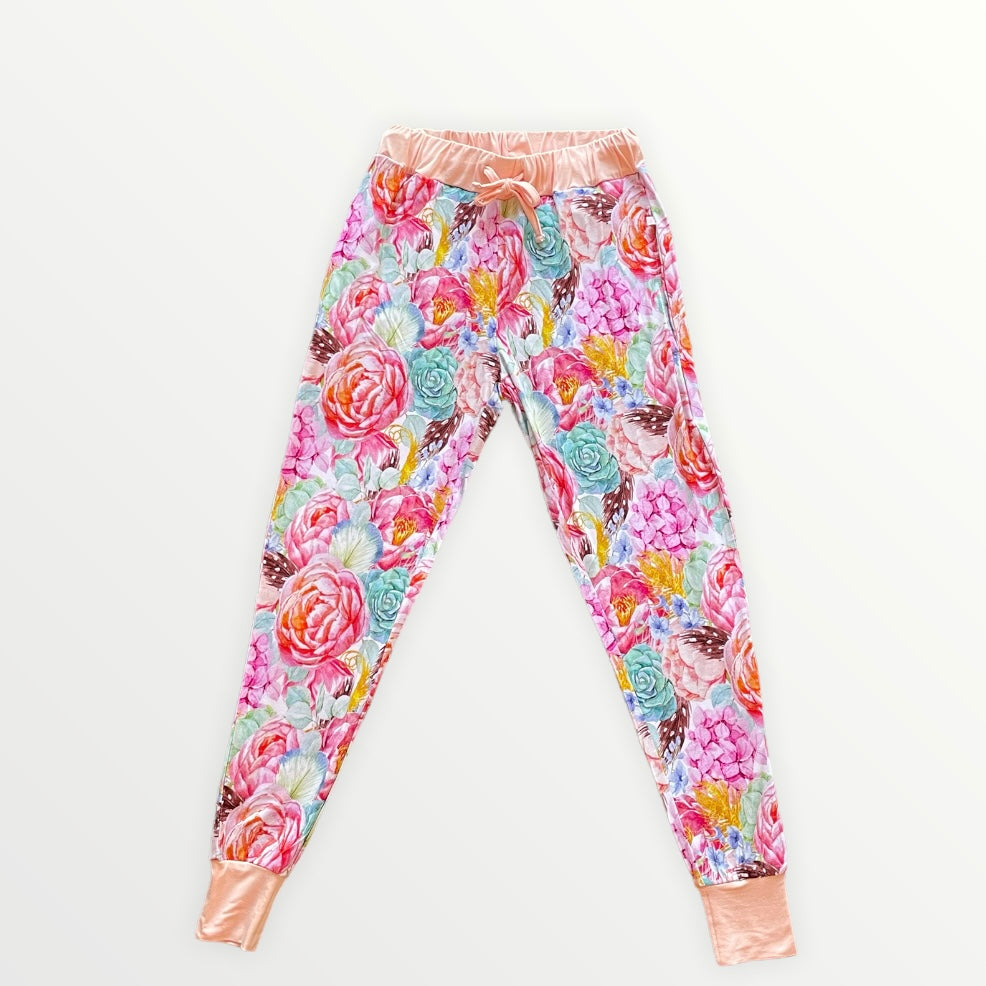 SOFIA "The Queens Secret Garden" Womens Ankle Pajama Pants